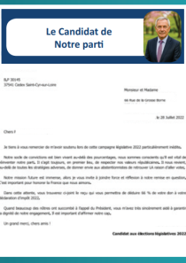 Lettre e-mailing pour Communication Politique par CREADIGIX